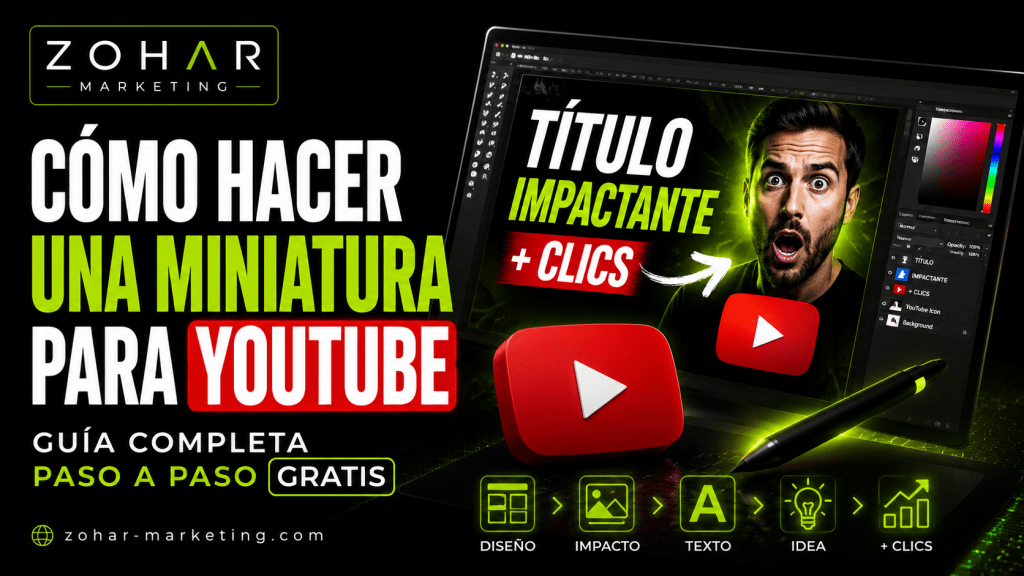 Como hacer una miniatura para YouTube (Guía Completa Paso a Paso Gratis)